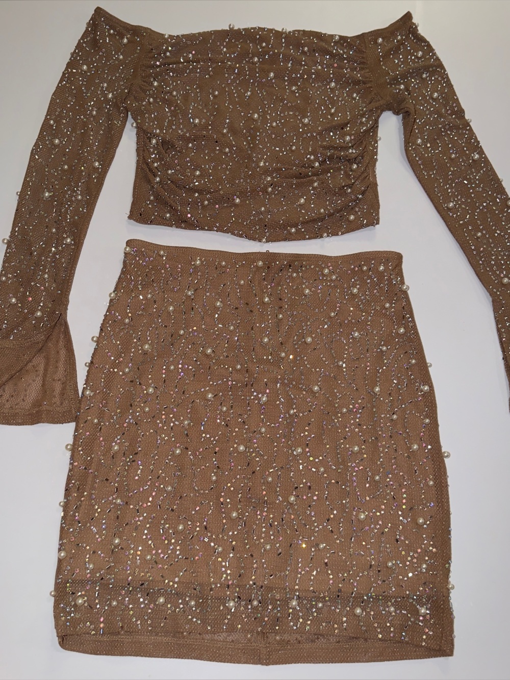 Windsor Pearl & Rhinestone Two Piece Set